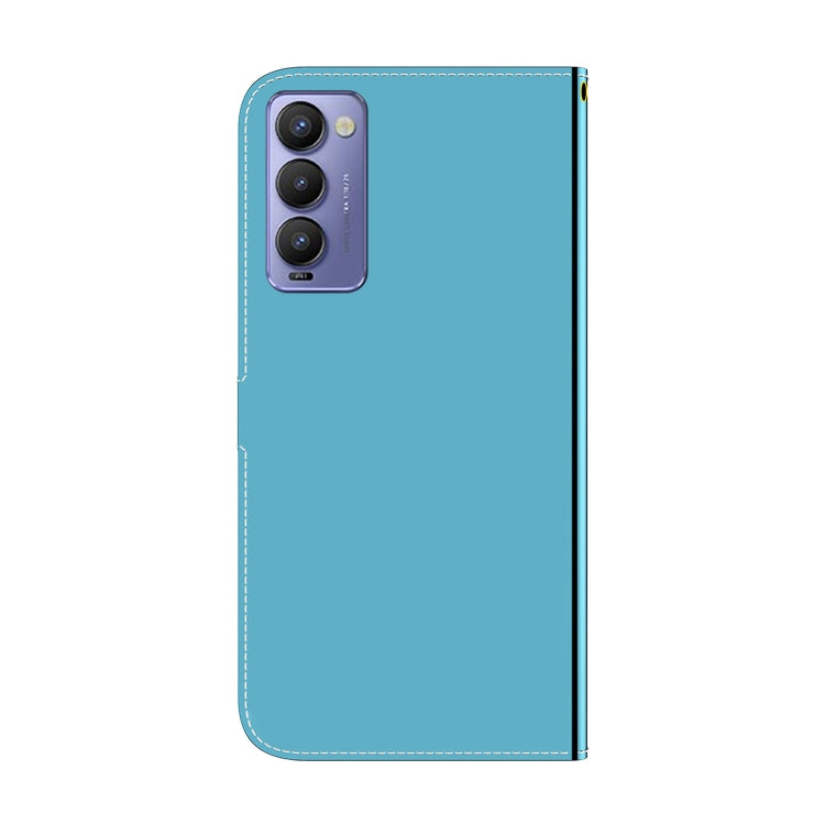 For Tecno Camon 18 / 18P Imitated Mirror Surface Horizontal Flip Leather Phone Case