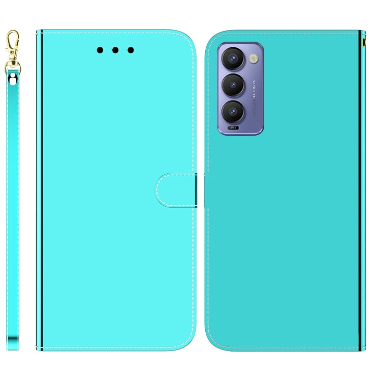 For Tecno Camon 18 / 18P Imitated Mirror Surface Horizontal Flip Leather Phone Case