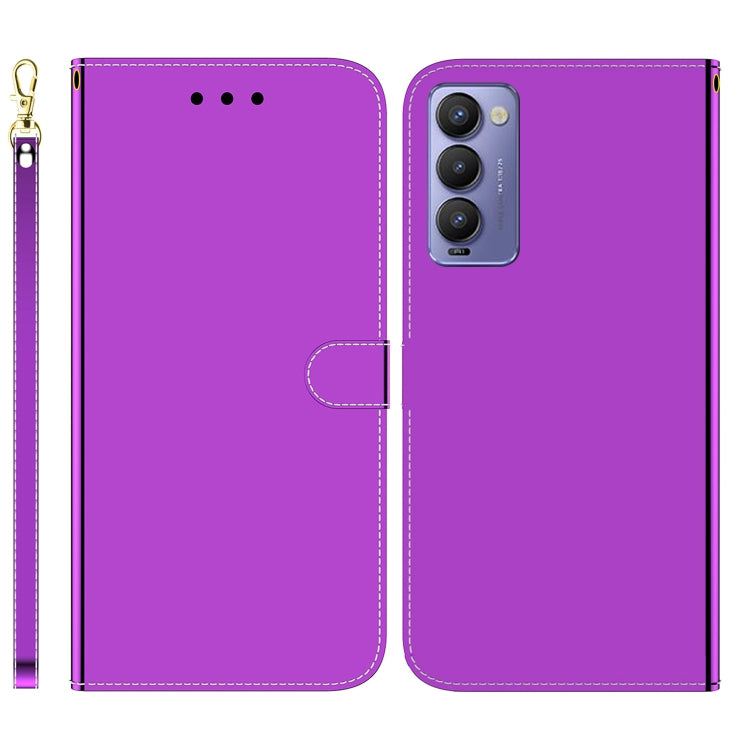 For Tecno Camon 18 / 18P Imitated Mirror Surface Horizontal Flip Leather Phone Case