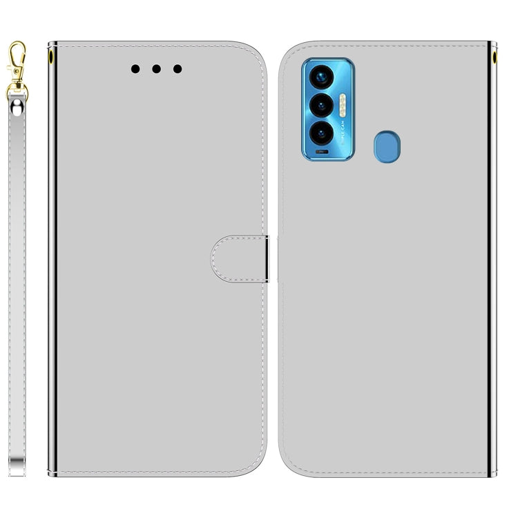 For Tecno Camon 18i Imitated Mirror Surface Horizontal Flip Leather Phone Case