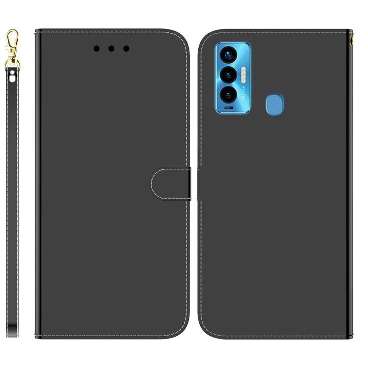For Tecno Camon 18i Imitated Mirror Surface Horizontal Flip Leather Phone Case