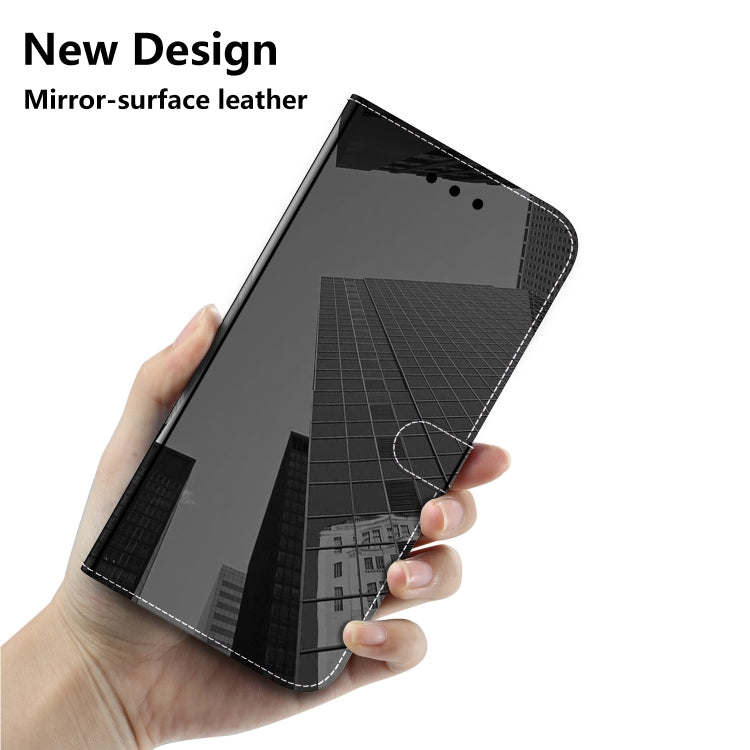 For Tecno Camon 18i Imitated Mirror Surface Horizontal Flip Leather Phone Case
