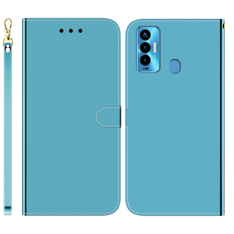 For Tecno Camon 18i Imitated Mirror Surface Horizontal Flip Leather Phone Case
