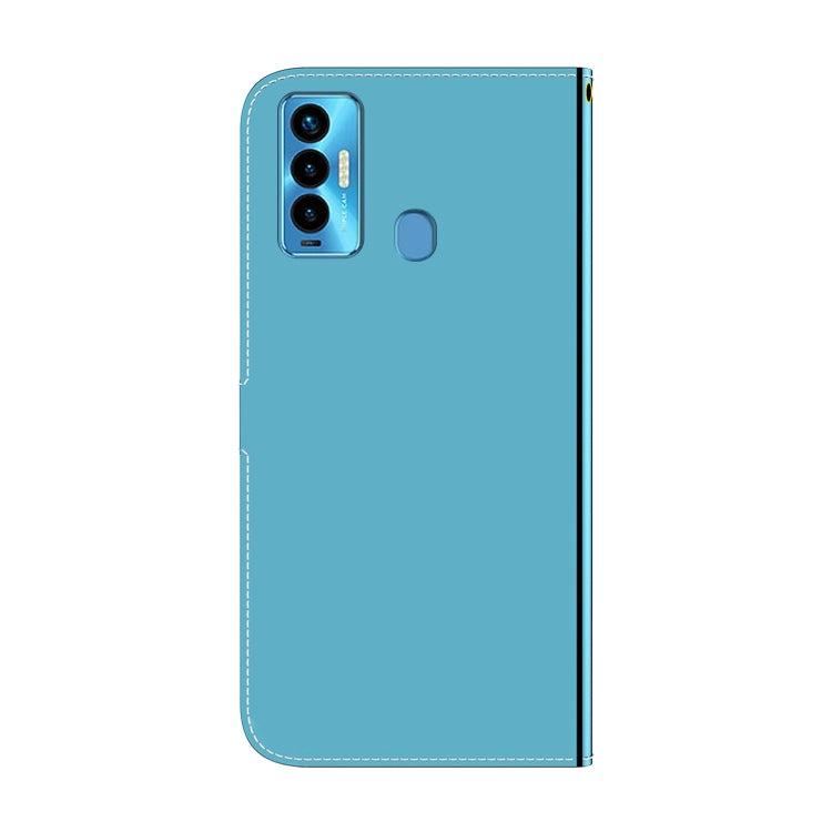 For Tecno Camon 18i Imitated Mirror Surface Horizontal Flip Leather Phone Case