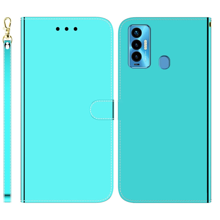 For Tecno Camon 18i Imitated Mirror Surface Horizontal Flip Leather Phone Case