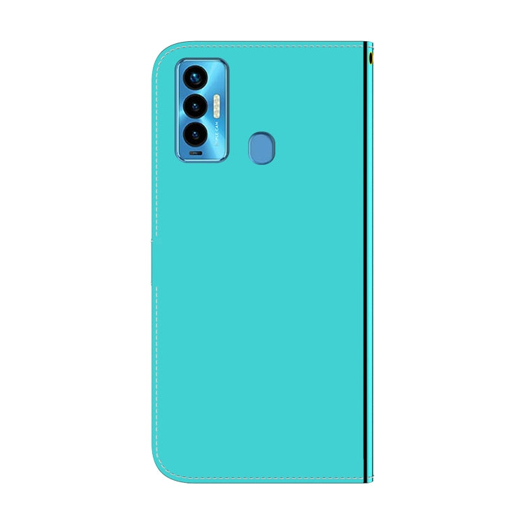 For Tecno Camon 18i Imitated Mirror Surface Horizontal Flip Leather Phone Case