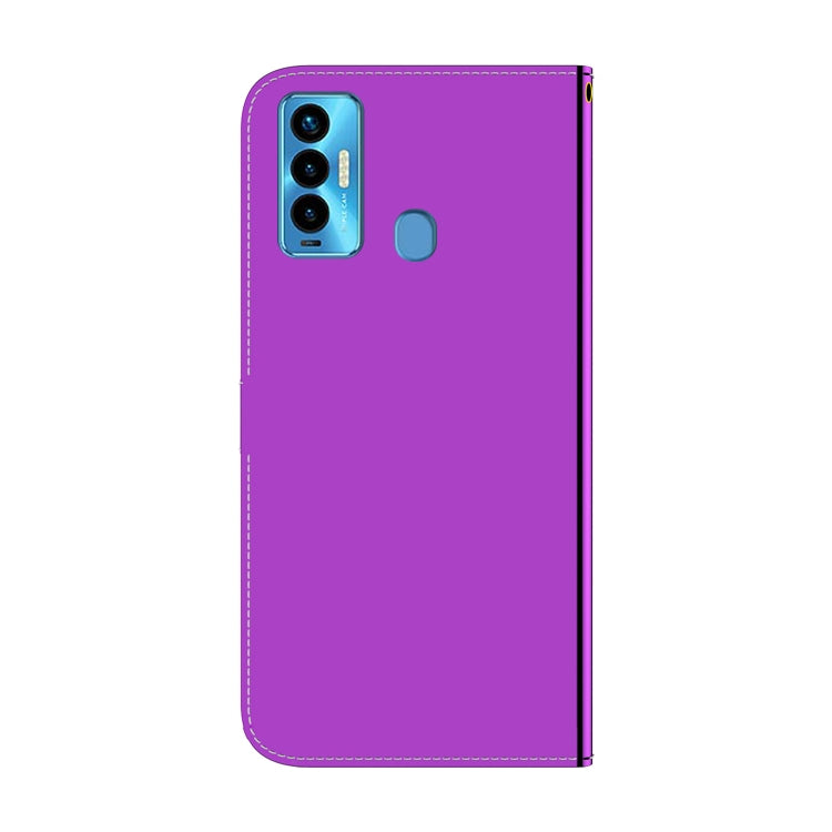 For Tecno Camon 18i Imitated Mirror Surface Horizontal Flip Leather Phone Case