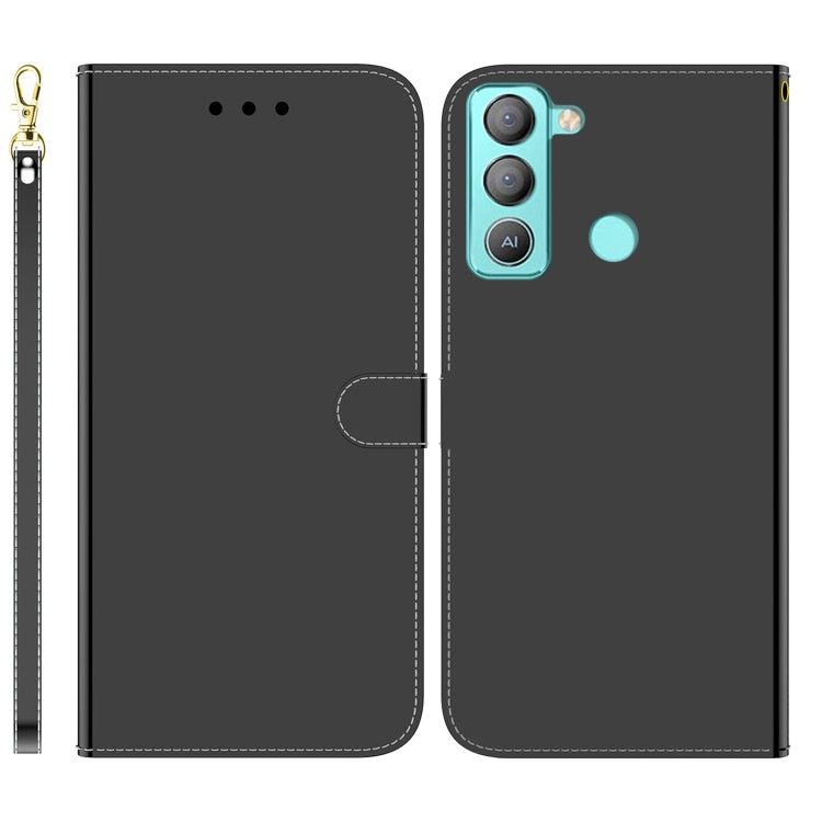For Tecno Pop 5 LTE BD4 Imitated Mirror Surface Horizontal Flip Leather Phone Case
