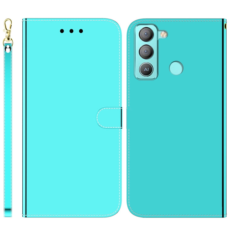 For Tecno Pop 5 LTE BD4 Imitated Mirror Surface Horizontal Flip Leather Phone Case