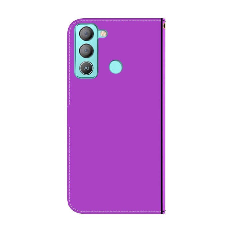For Tecno Pop 5 LTE BD4 Imitated Mirror Surface Horizontal Flip Leather Phone Case