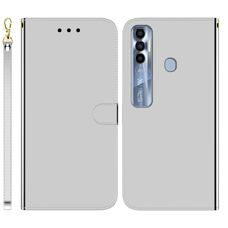 For Tecno Spark 7 Pro Imitated Mirror Surface Horizontal Flip Leather Phone Case