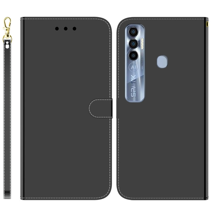 For Tecno Spark 7 Pro Imitated Mirror Surface Horizontal Flip Leather Phone Case