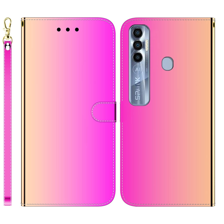 For Tecno Spark 7 Pro Imitated Mirror Surface Horizontal Flip Leather Phone Case