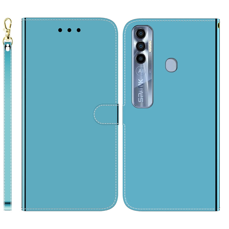 For Tecno Spark 7 Pro Imitated Mirror Surface Horizontal Flip Leather Phone Case