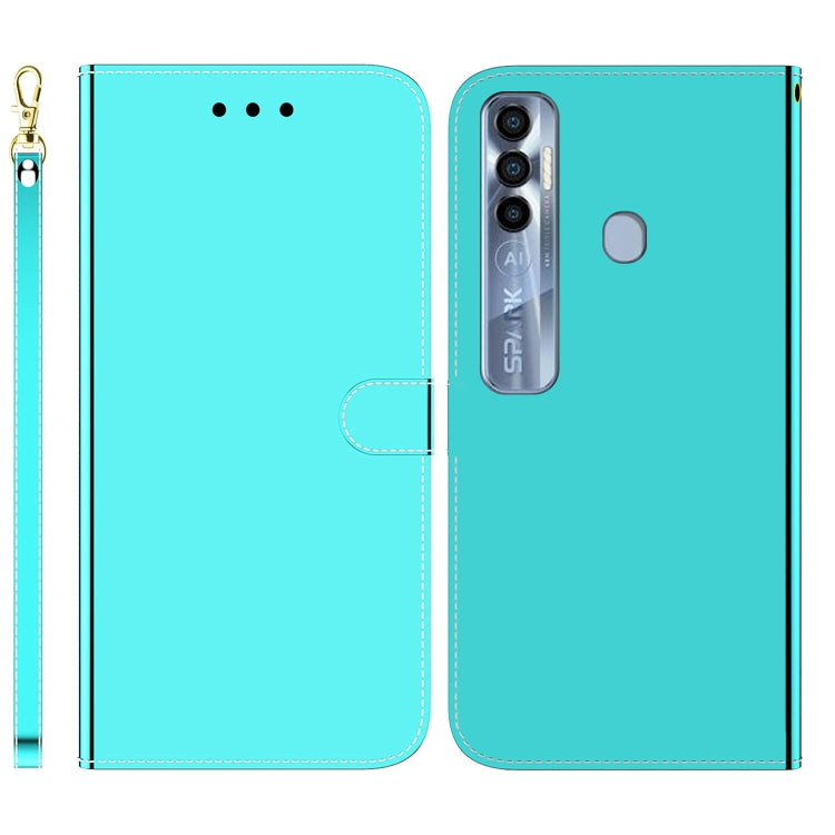 For Tecno Spark 7 Pro Imitated Mirror Surface Horizontal Flip Leather Phone Case