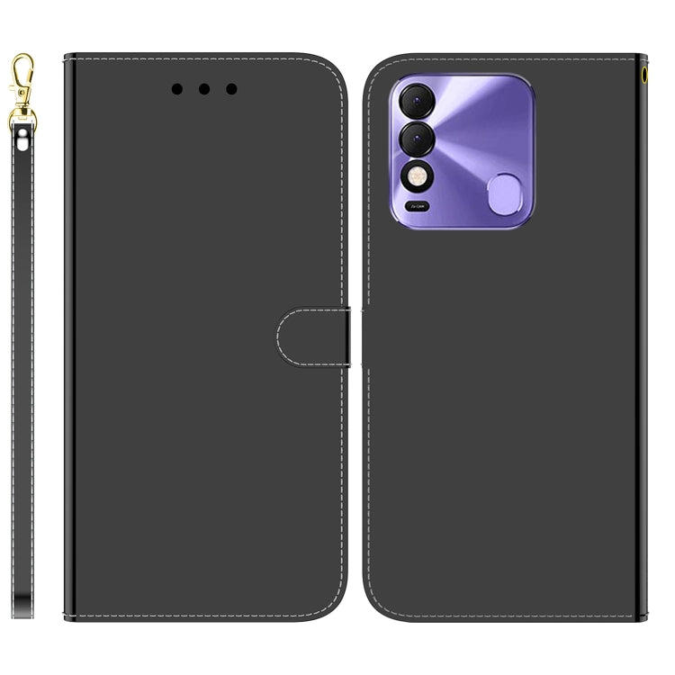 For Tecno Spark 8 / 8T Imitated Mirror Surface Horizontal Flip Leather Phone Case