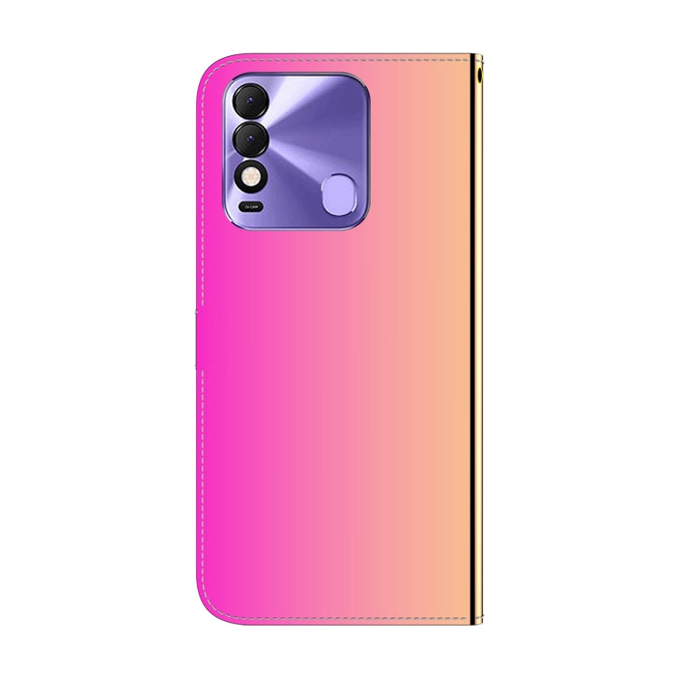 For Tecno Spark 8 / 8T Imitated Mirror Surface Horizontal Flip Leather Phone Case