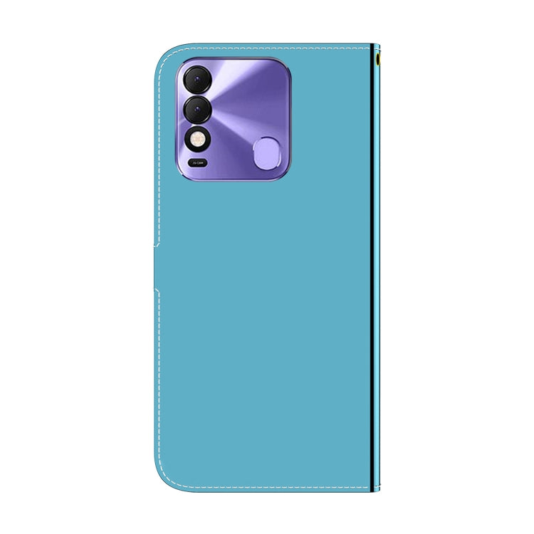 For Tecno Spark 8 / 8T Imitated Mirror Surface Horizontal Flip Leather Phone Case