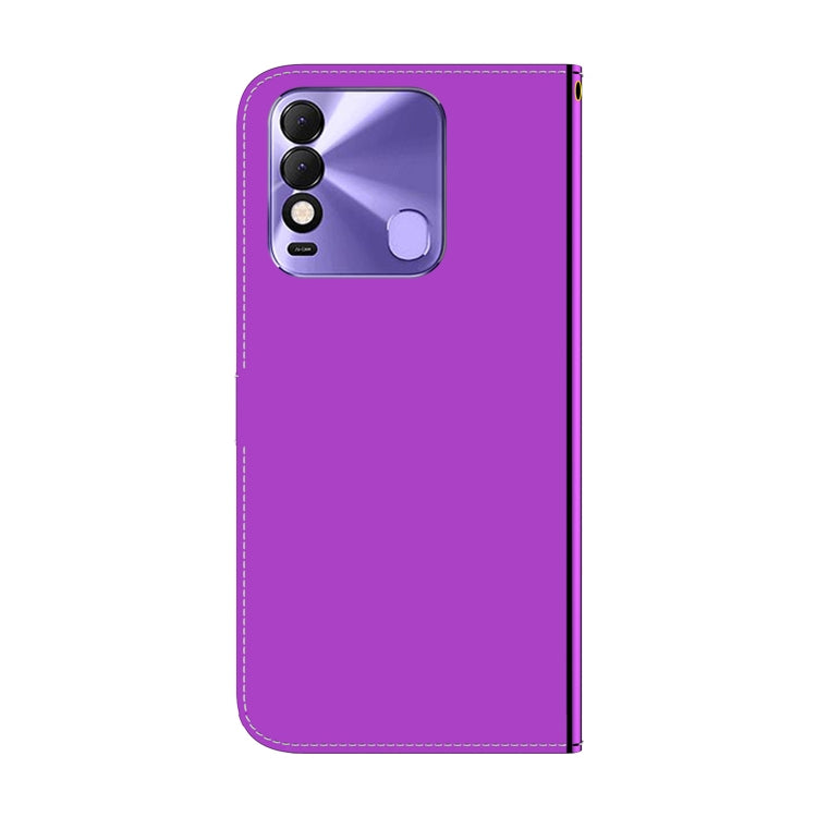 For Tecno Spark 8 / 8T Imitated Mirror Surface Horizontal Flip Leather Phone Case