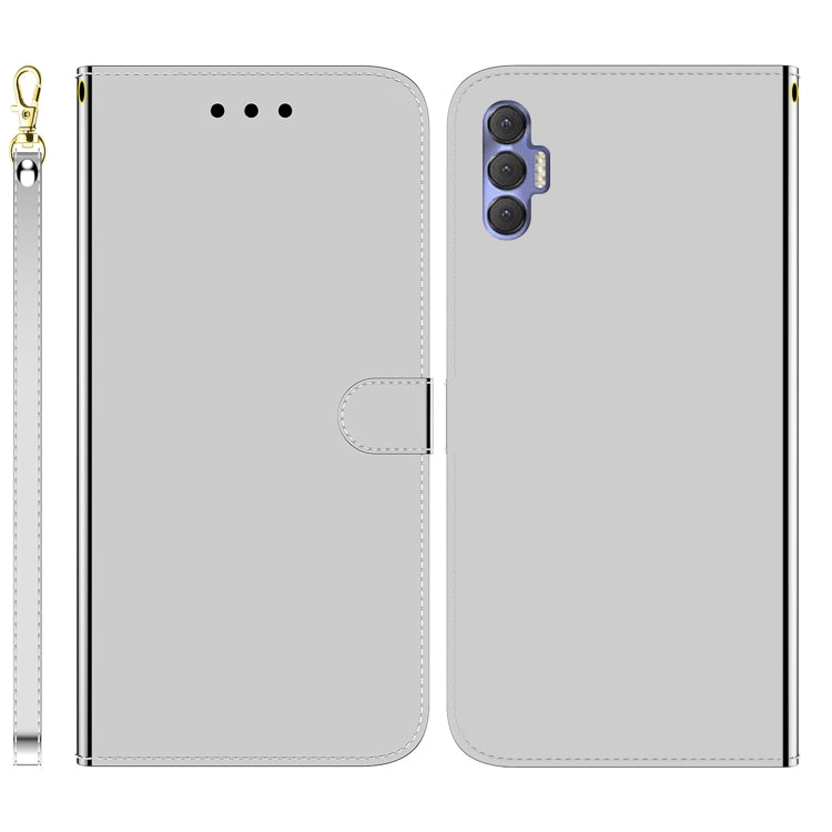 For Tecno Spark 8P Imitated Mirror Surface Horizontal Flip Leather Phone Case