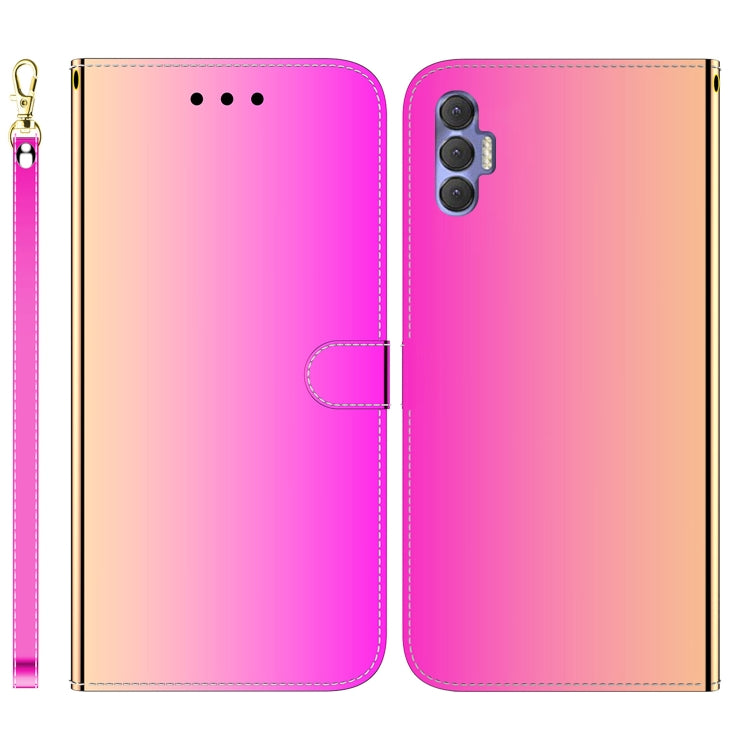 For Tecno Spark 8P Imitated Mirror Surface Horizontal Flip Leather Phone Case