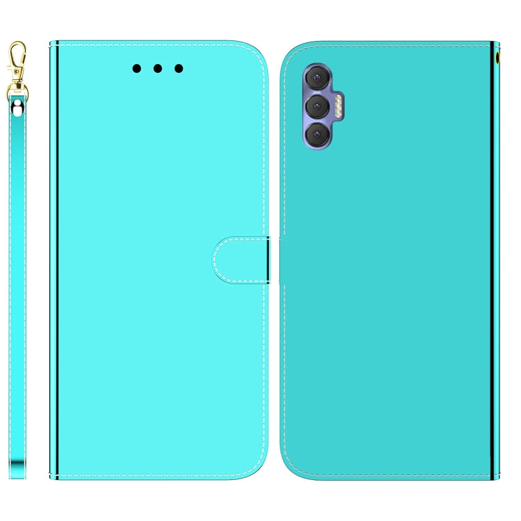 For Tecno Spark 8P Imitated Mirror Surface Horizontal Flip Leather Phone Case
