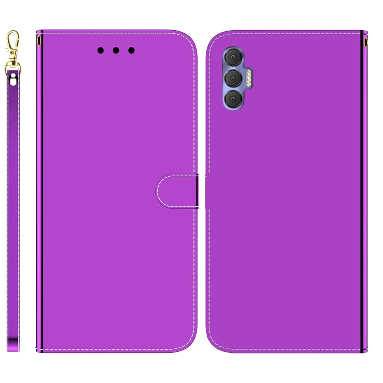 For Tecno Spark 8P Imitated Mirror Surface Horizontal Flip Leather Phone Case
