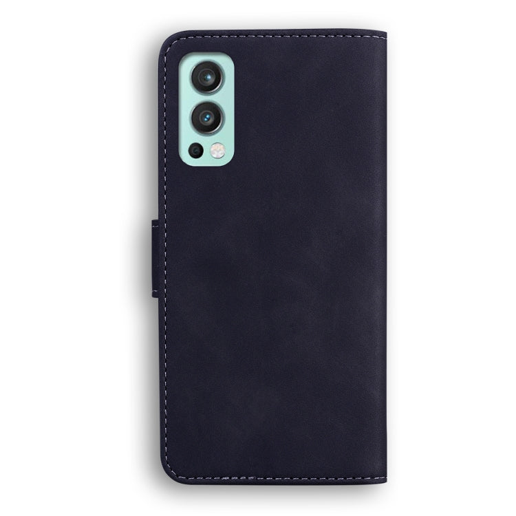 For OnePlus Nord 2 5G Skin Feel Pure Color Flip Leather Phone Case
