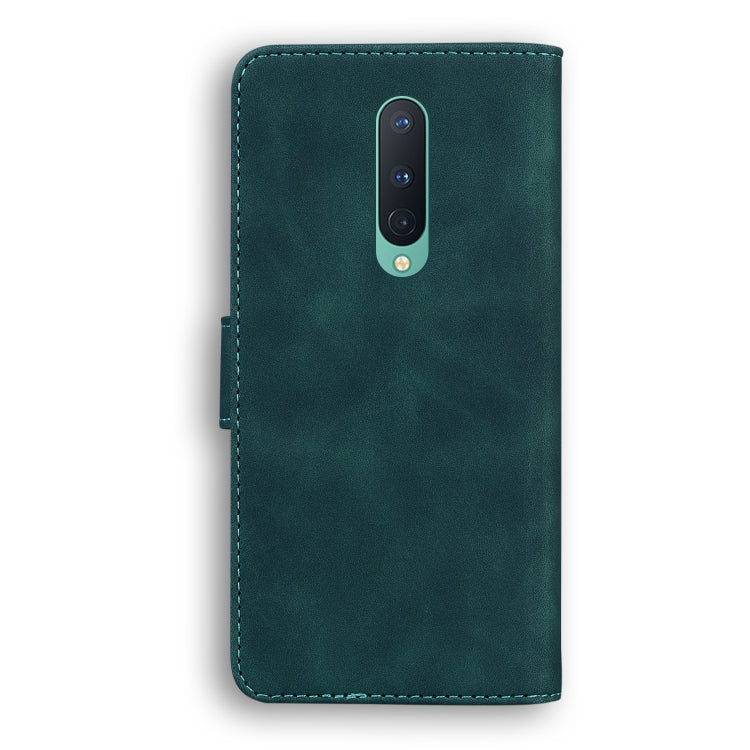 For OnePlus 8 Skin Feel Pure Color Flip Leather Phone Case