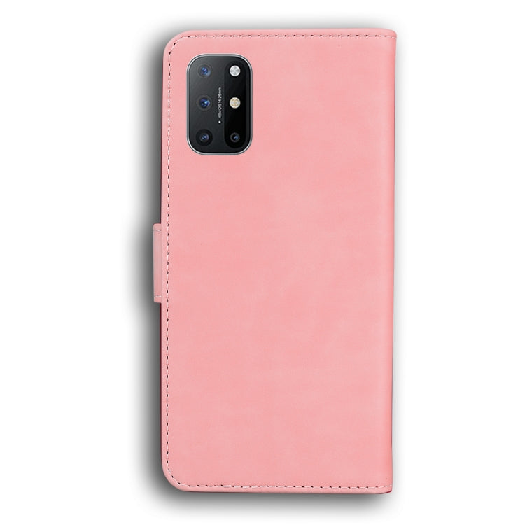 For OnePlus 8T Skin Feel Pure Color Flip Leather Phone Case