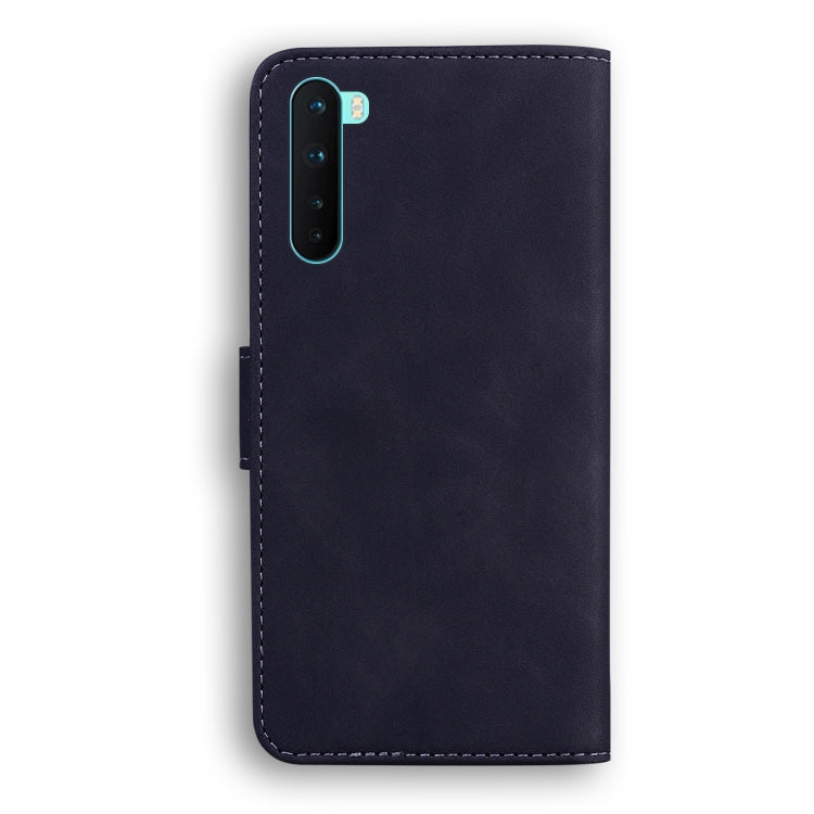 For OnePlus Nord Skin Feel Pure Color Flip Leather Phone Case