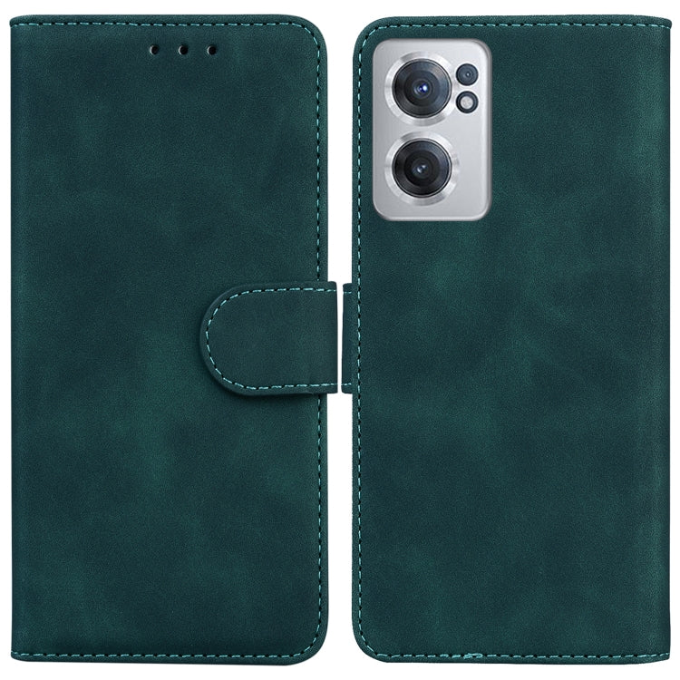 For OnePlus Nord CE 2 5G Skin Feel Pure Color Flip Leather Phone Case