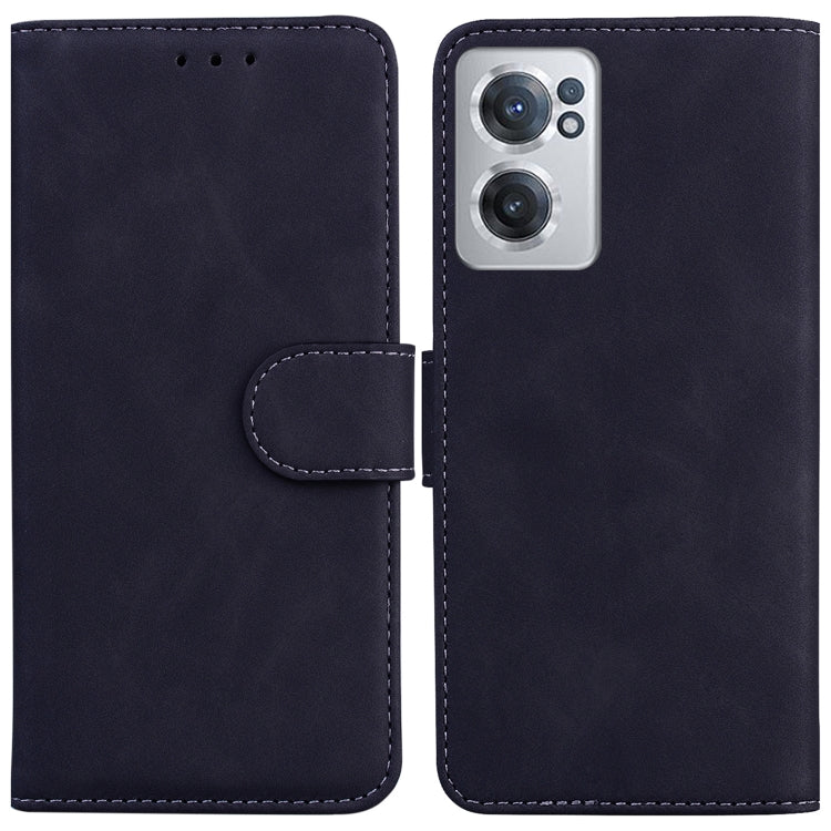 For OnePlus Nord CE 2 5G Skin Feel Pure Color Flip Leather Phone Case