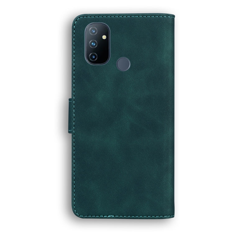 For OnePlus Nord N100 Skin Feel Pure Color Flip Leather Phone Case