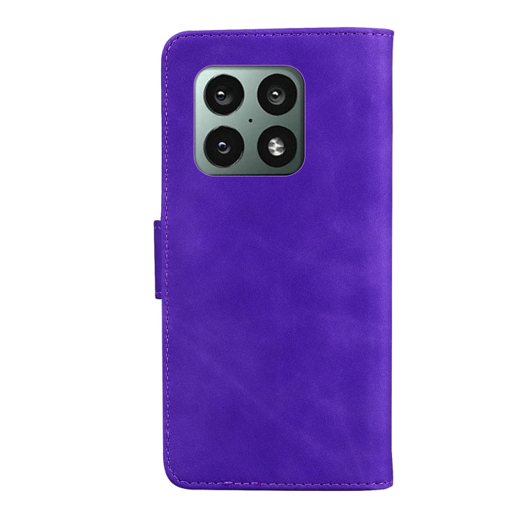 For OnePlus 10 Pro 5G Skin Feel Pure Color Flip Leather Phone Case