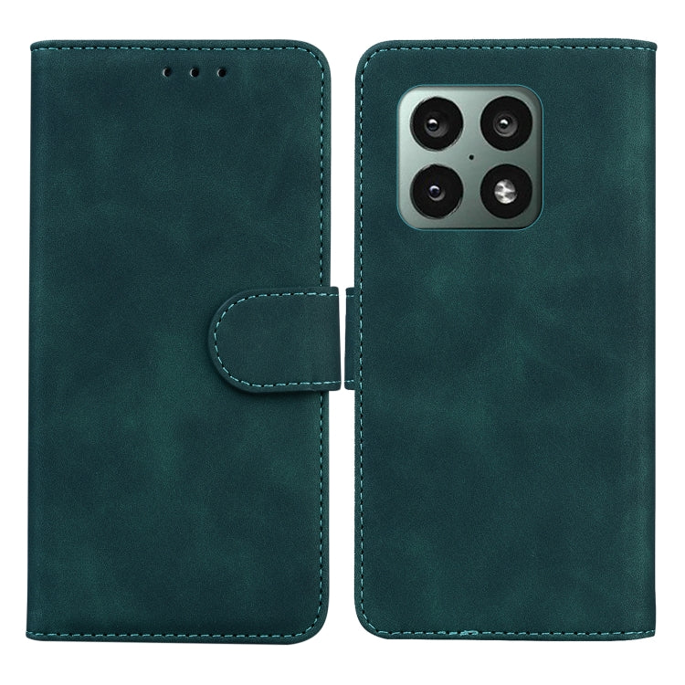 For OnePlus 10 Pro 5G Skin Feel Pure Color Flip Leather Phone Case