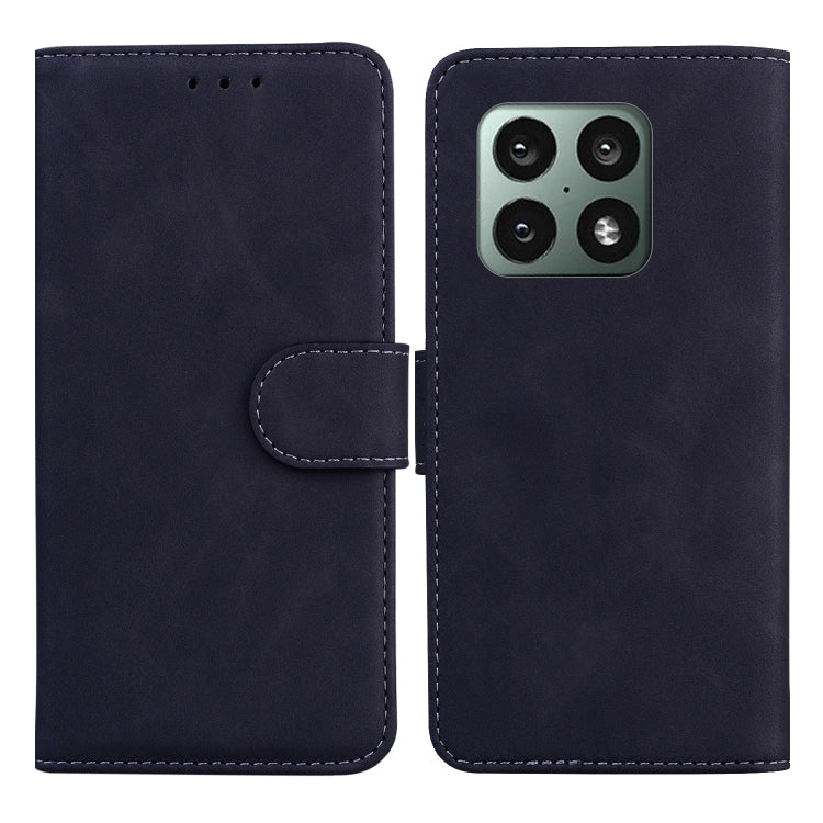 For OnePlus 10 Pro 5G Skin Feel Pure Color Flip Leather Phone Case