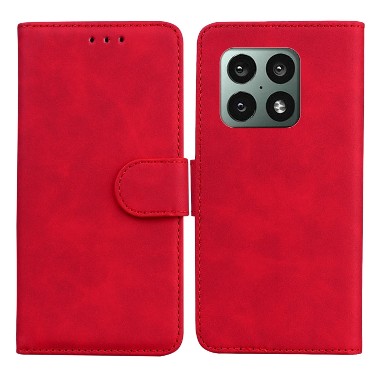 For OnePlus 10 Pro 5G Skin Feel Pure Color Flip Leather Phone Case