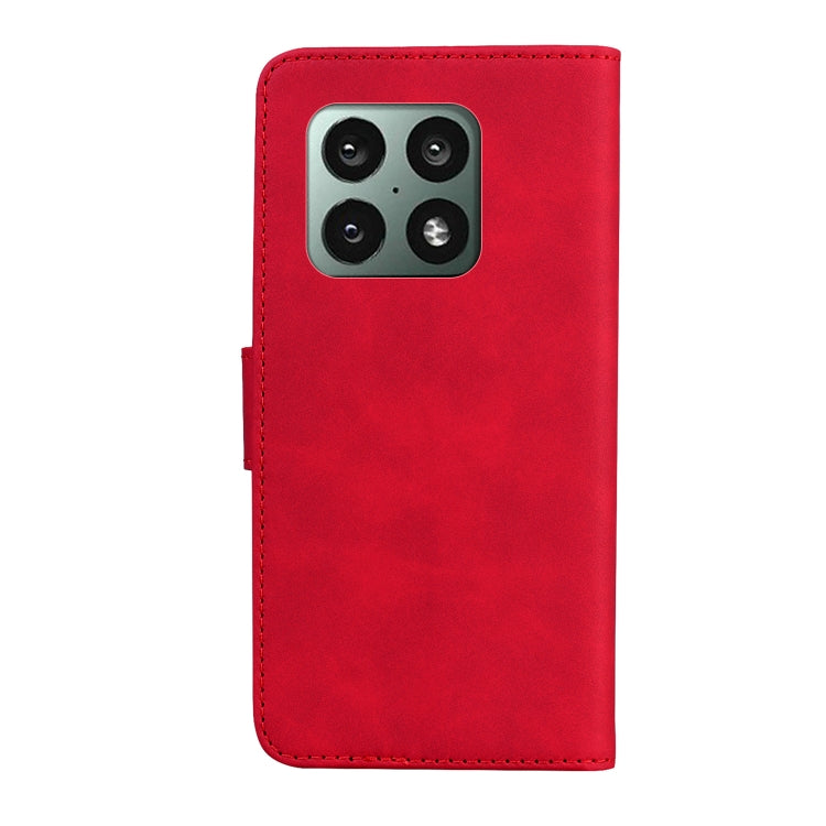 For OnePlus 10 Pro 5G Skin Feel Pure Color Flip Leather Phone Case