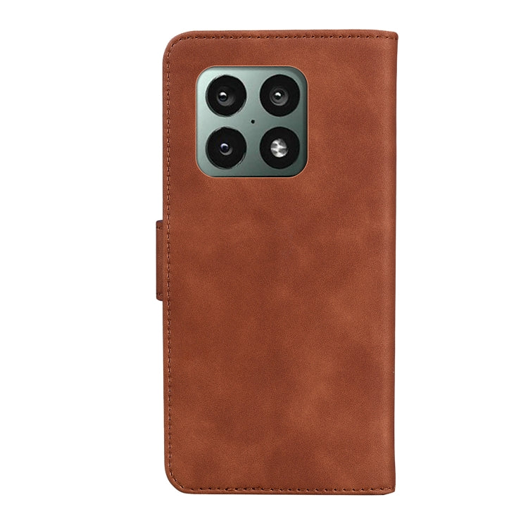For OnePlus 10 Pro 5G Skin Feel Pure Color Flip Leather Phone Case