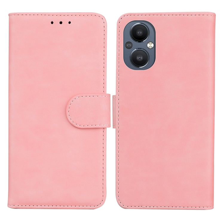 For OnePlus Nord N20 5G Skin Feel Pure Color Flip Leather Phone Case
