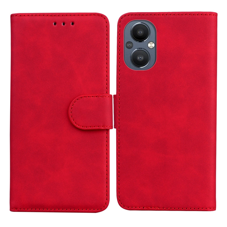 For OnePlus Nord N20 5G Skin Feel Pure Color Flip Leather Phone Case