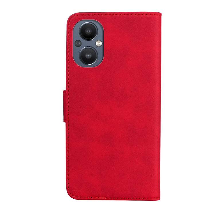 For OnePlus Nord N20 5G Skin Feel Pure Color Flip Leather Phone Case