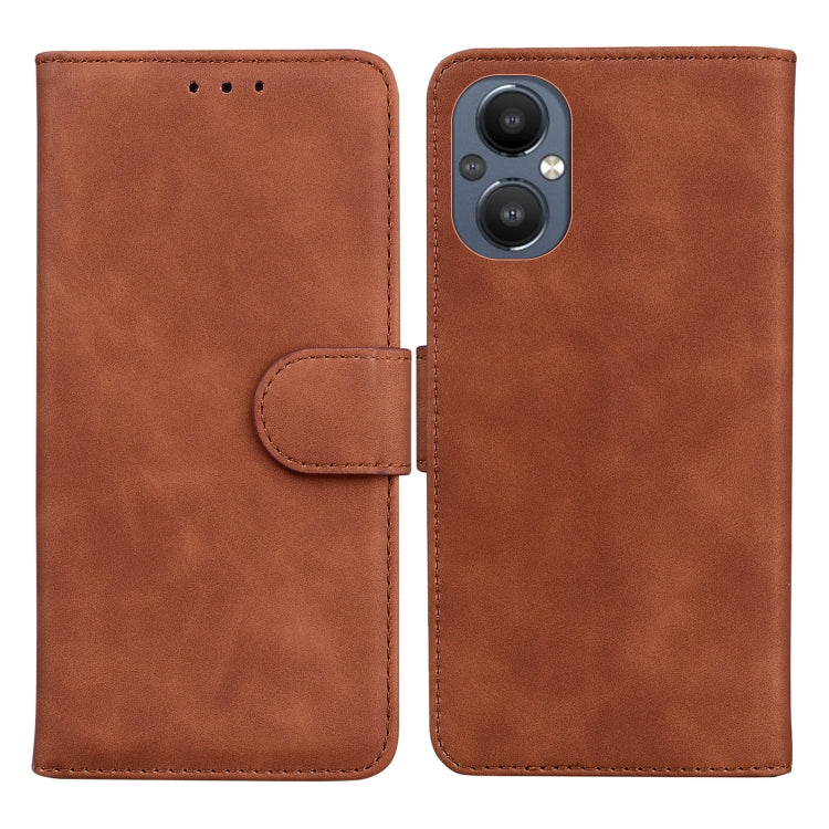 For OnePlus Nord N20 5G Skin Feel Pure Color Flip Leather Phone Case