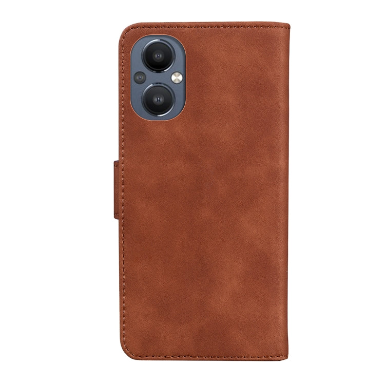 For OnePlus Nord N20 5G Skin Feel Pure Color Flip Leather Phone Case