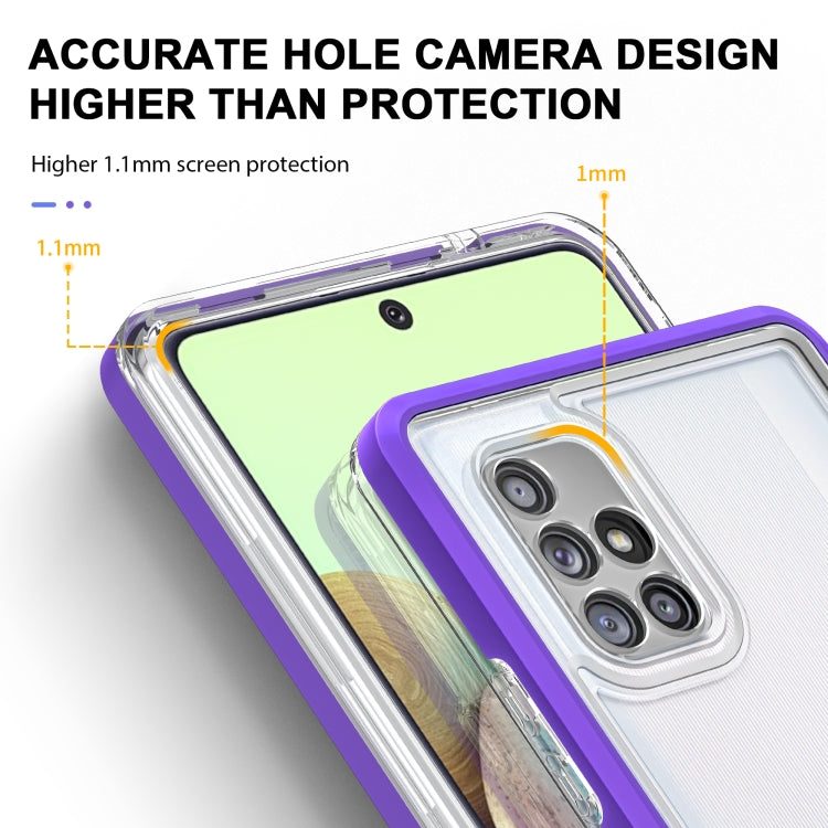 For Samsung Galaxy A71 5G Clear Acrylic+PC+TPU Shockproof Phone Case
