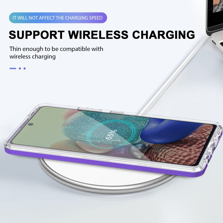 For Samsung Galaxy A71 5G Clear Acrylic+PC+TPU Shockproof Phone Case