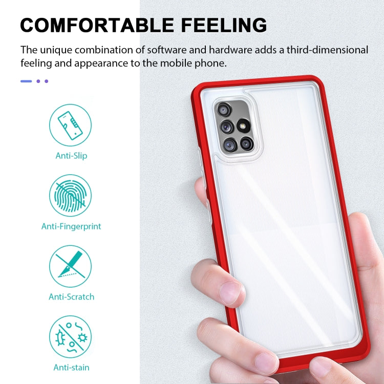 For Samsung Galaxy A71 5G Clear Acrylic+PC+TPU Shockproof Phone Case