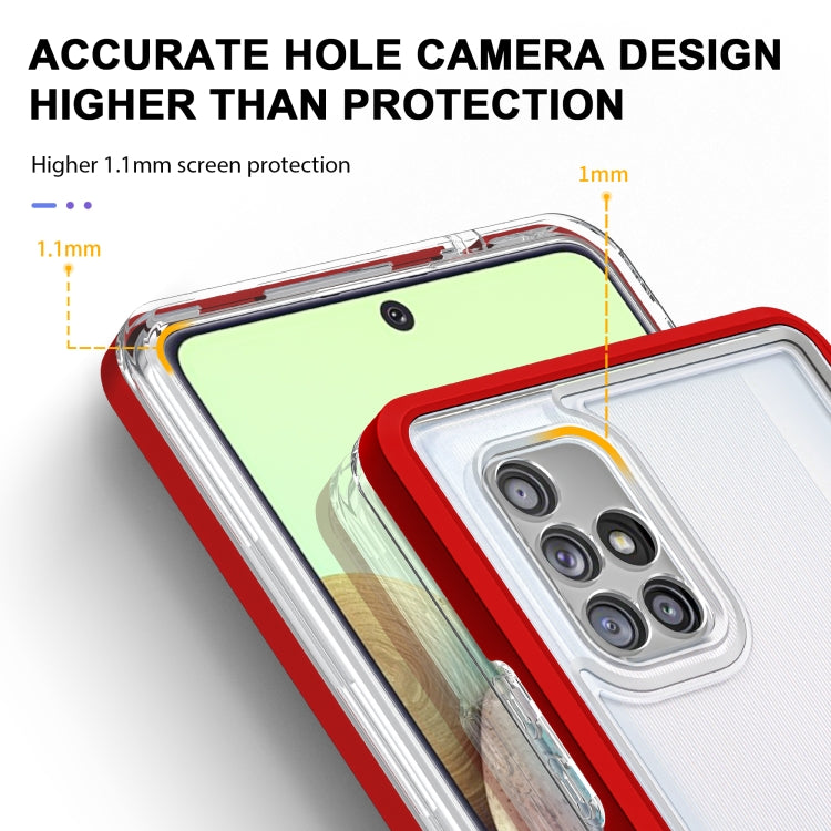 For Samsung Galaxy A71 5G Clear Acrylic+PC+TPU Shockproof Phone Case