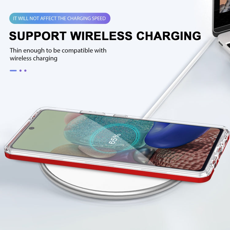 For Samsung Galaxy A71 5G Clear Acrylic+PC+TPU Shockproof Phone Case